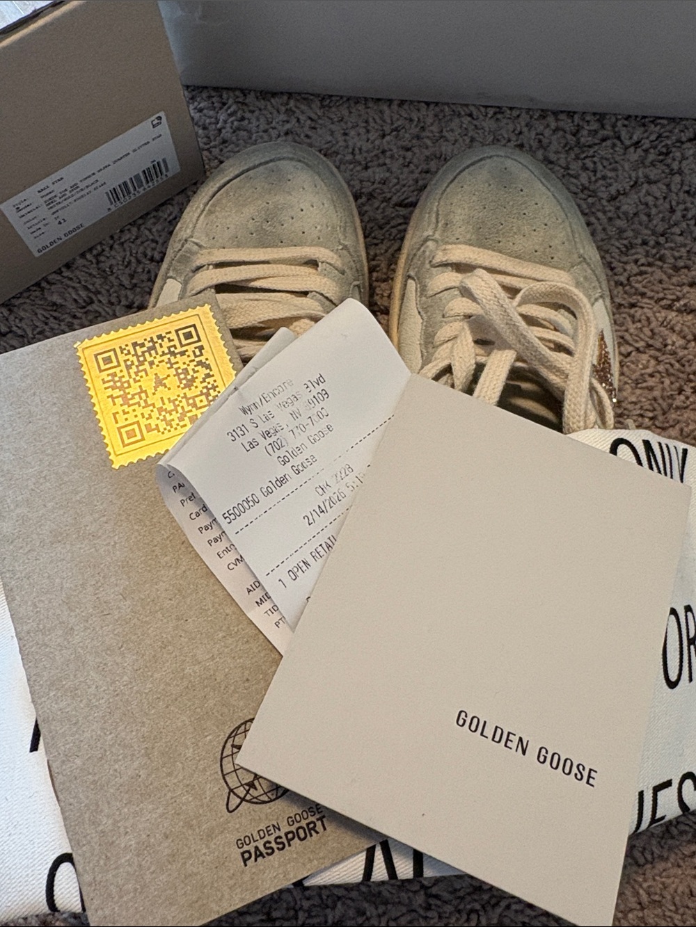 100% Authentic Golden Goose Womens nappa glitter star Ball Star sneakers - Picture 12 of 16